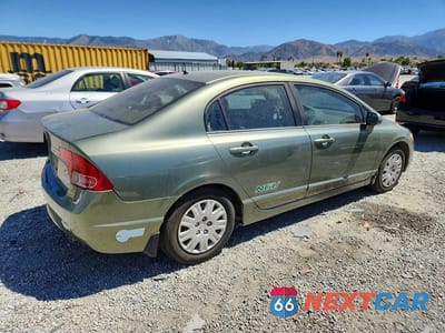 Trzecie zdjęcie samochodu z tyłu: 2008 HONDA CIVIC GX VIN:1HGFA46538L000071 - miniatura