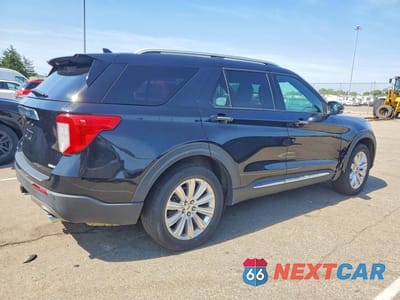 Trzecie zdjęcie samochodu z tyłu: 2020 FORD EXPLORER LIMITED VIN:1FMSK8FH0LGC02438 - miniatura