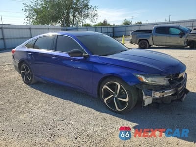 Czwarte zdjęcie samochodu z boku: 2021 HONDA ACCORD SPORT VIN:1HGCV1F36MA085773 - miniatura