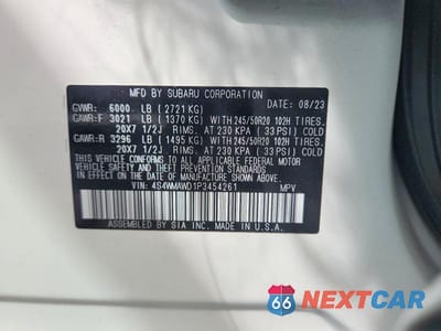 Zdjęcie 13 z 13 samochodu: 2023 SUBARU ASCENT TOURING VIN:4S4WMAWD1P3454261 - miniatura