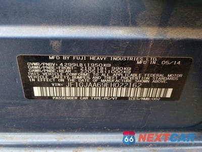 Zdjęcie 13 z 13 samochodu: 2014 SUBARU IMPREZA VIN:JF1GJAA69EH022162 - miniatura