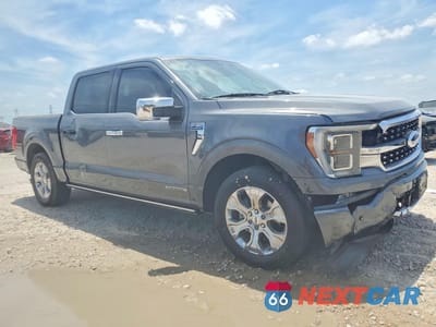 Czwarte zdjęcie samochodu z boku: 2022 FORD F150 SUPERCREW VIN:1FTFW1CD9NFB33387 - miniatura