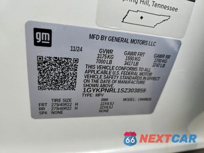 Zdjęcie 14 z 14 samochodu: 2025 CADILLAC LYRIQ LUXURY VIN:1GYKPNRL1SZ303859 - miniatura