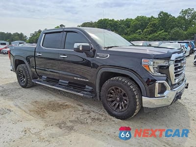 Czwarte zdjęcie samochodu z boku: 2019 GMC SIERRA K1500 SLT VIN:3GTU9DED0KG200613 - miniatura