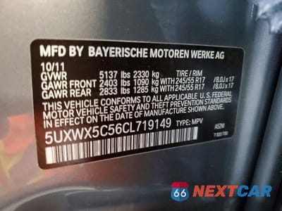 Zdjęcie 13 z 13 samochodu: 2012 BMW X3 XDRIVE28I VIN:5UXWX5C56CL719149 - miniatura