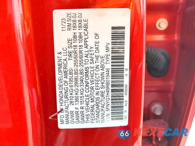 Zdjęcie 13 z 13 samochodu: 2024 HONDA PILOT EXL VIN:5FNYG1H49RB019446 - miniatura