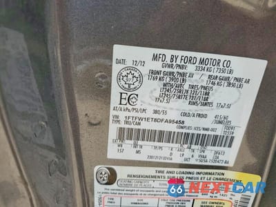 Zdjęcie 12 z 12 samochodu: 2013 FORD F150 SUPERCREW VIN:1FTFW1ET8DFA95458 - miniatura