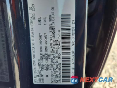 Zdjęcie 12 z 12 samochodu: 2025 TOYOTA TACOMA SR5 VIN:3TMLB5JN6SM092651 - miniatura