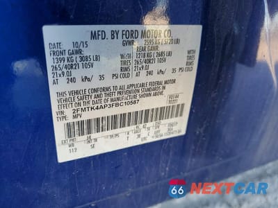Zdjęcie 13 z 13 samochodu: 2015 FORD EDGE SPORT VIN:2FMTK4AP3FBC10587 - miniatura