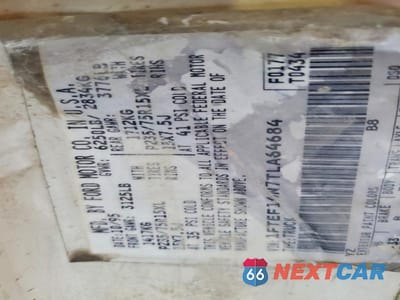 Zdjęcie 12 z 12 samochodu: 1996 FORD F150 VIN:1FTEF14N7TLA64684 - miniatura