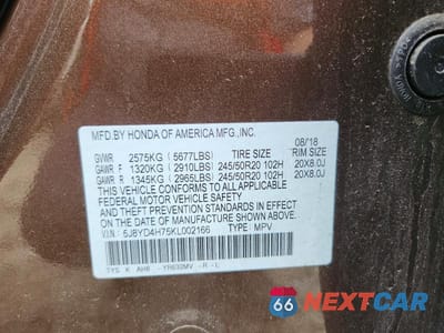 Zdjęcie 13 z 13 samochodu: 2019 ACURA MDX TECHNOLOGY VIN:5J8YD4H75KL002166 - miniatura
