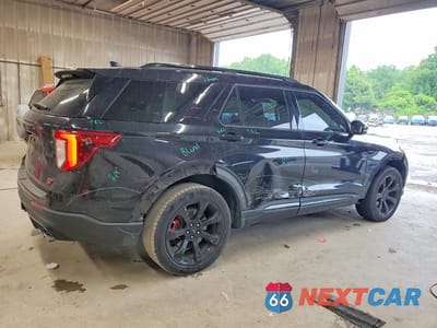 Trzecie zdjęcie samochodu z tyłu: 2020 FORD EXPLORER ST VIN:1FM5K8GC2LGA77507 - miniatura