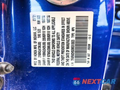 Zdjęcie 13 z 13 samochodu: 2021 HONDA CR-V EX VIN:7FARW2H5XME012623 - miniatura
