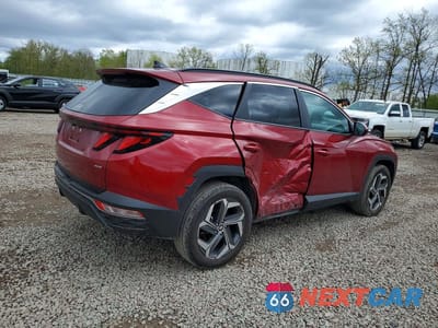 Trzecie zdjęcie samochodu z tyłu: 2024 HYUNDAI TUCSON SEL VIN:5NMJBCDE2RH428803 - miniatura