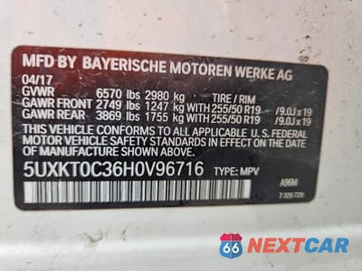 Zdjęcie 14 z 14 samochodu: 2017 BMW X5 XDR40E VIN:5UXKT0C36H0V96716 - miniatura