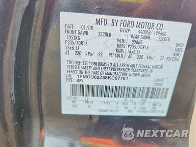 Zdjęcie 13 z 13 samochodu: 2008 FORD ESCAPE XLS VIN:1FMCU02Z58KC97761 - miniatura