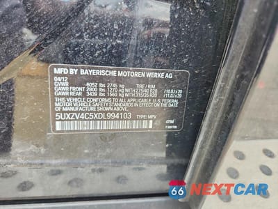 Zdjęcie 13 z 13 samochodu: 2013 BMW X5 XDRIVE35I VIN:5UXZV4C5XDL994103 - miniatura
