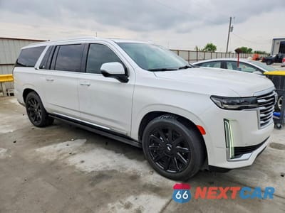Czwarte zdjęcie samochodu z boku: 2021 CADILLAC ESCALADE ESV PREMIUM LUXURY PLATINUM VIN:1GYS4MKL5MR319465 - miniatura
