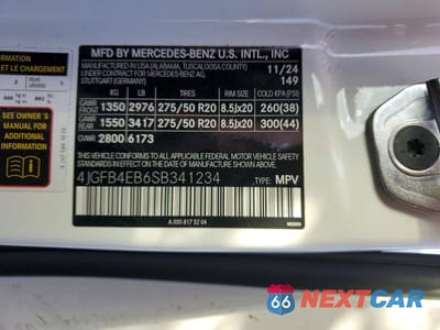 Zdjęcie 13 z 13 samochodu: 2025 MERCEDES-BENZ GLE 350 VIN:4JGFB4EB6SB341234 - miniatura