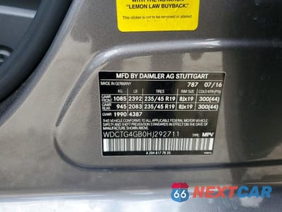 Zdjęcie 13 z 13 samochodu: 2017 MERCEDES-BENZ GLA 250 4MATIC VIN:WDCTG4GB0HJ292711 - miniatura