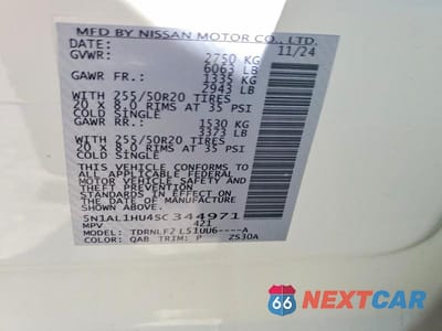Zdjęcie 13 z 13 samochodu: 2025 INFINITI QX60 AUTOGRAPH VIN:5N1AL1HU4SC344971 - miniatura