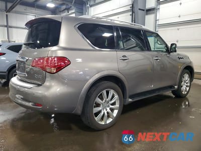 Trzecie zdjęcie samochodu z tyłu: 2014 INFINITI QX80 BASE VIN:JN8AZ2NE8E9062831 - miniatura