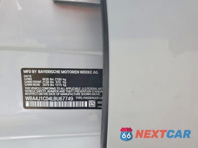Zdjęcie 12 z 12 samochodu: 2020 BMW 430I GRAN COUPE VIN:WBA4J1C04LBU67749 - miniatura