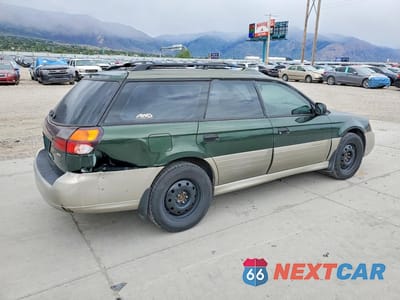 Trzecie zdjęcie samochodu z tyłu: 2000 SUBARU LEGACY OUTBACK VIN:4S3BH6657Y7650051 - miniatura