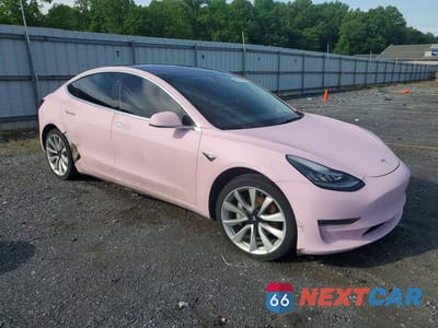 Czwarte zdjęcie samochodu z boku: 2018 TESLA MODEL 3 VIN:5YJ3E1EB1JF116549 - miniatura