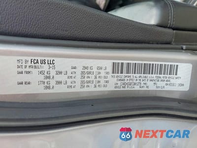 Zdjęcie 14 z 14 samochodu: 2015 DODGE DURANGO LIMITED VIN:1C4RDHDG6FC801279 - miniatura