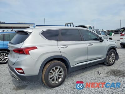 Trzecie zdjęcie samochodu z tyłu: 2019 HYUNDAI SANTA FE SE VIN:5NMS23AD5KH127805 - miniatura