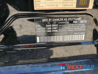 Zdjęcie 13 z 13 samochodu: 2012 MERCEDES-BENZ S 550 VIN:WDDNG7DBXCA479277 - miniatura