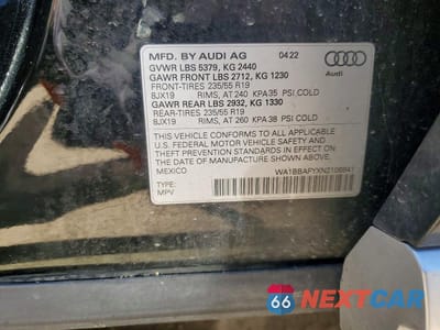Zdjęcie 12 z 12 samochodu: 2022 AUDI Q5 PREMIUM PLUS 40 VIN:WA1BBAFYXN2106841 - miniatura