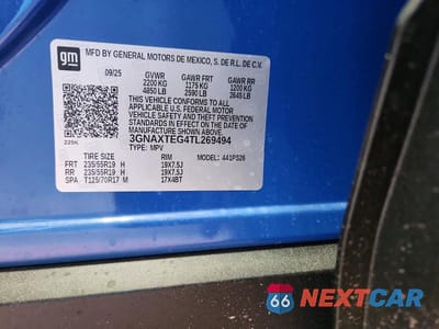 Zdjęcie 14 z 14 samochodu: 2026 CHEVROLET EQUINOX RS VIN:3GNAXTEG4TL269494 - miniatura