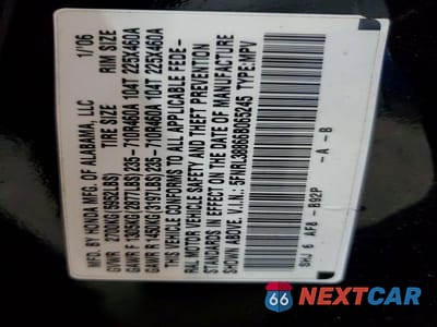 Zdjęcie 13 z 13 samochodu: 2006 HONDA ODYSSEY TOURING VIN:5FNRL38866B065245 - miniatura