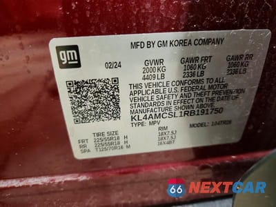 Zdjęcie 14 z 14 samochodu: 2024 BUICK ENCORE GX PREFERRED VIN:KL4AMCSL1RB191750 - miniatura