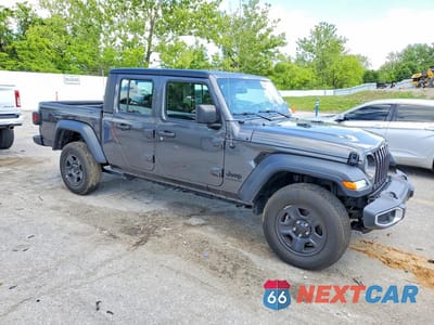 Czwarte zdjęcie samochodu z boku: 2023 JEEP GLADIATOR SPORT VIN:1C6HJTAG1PL546514 - miniatura