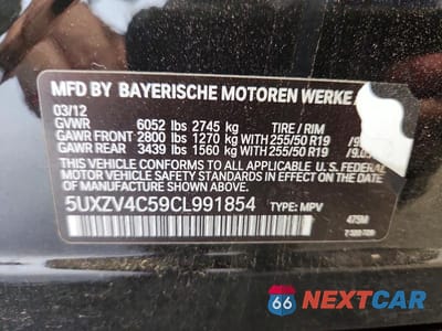 Zdjęcie 13 z 13 samochodu: 2012 BMW X5 XDRIVE35I VIN:5UXZV4C59CL991854 - miniatura