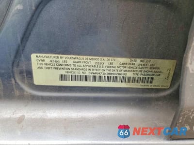 Zdjęcie 12 z 12 samochodu: 2008 VOLKSWAGEN JETTA SE VIN:3VWRM71K08M028892 - miniatura