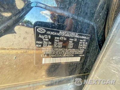 Zdjęcie 10 z 10 samochodu: 2019 HYUNDAI SANTA FE SEL 2.4L VIN:5NMS33AD3KH021706 - miniatura