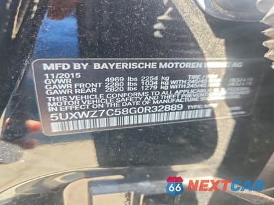 Zdjęcie 12 z 12 samochodu: 2016 BMW X3 SDRIVE28I VIN:5UXWZ7C58G0R32889 - miniatura