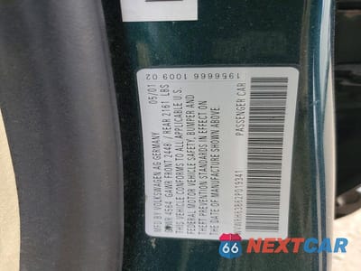 Zdjęcie 12 z 12 samochodu: 2002 VOLKSWAGEN PASSAT GLX VIN:WVWRH63B62P019341 - miniatura