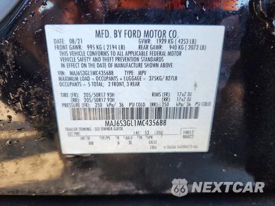 Zdjęcie 13 z 13 samochodu: 2021 FORD ECOSPORT SE VIN:MAJ6S3GL1MC435688 - miniatura