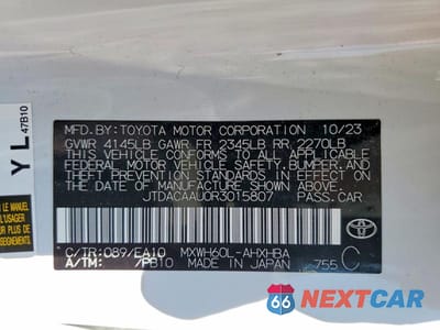 Zdjęcie 12 z 12 samochodu: 2024 TOYOTA PRIUS LIMITED VIN:JTDACAAU0R3015807 - miniatura