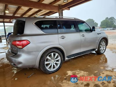 Trzecie zdjęcie samochodu z tyłu: 2012 INFINITI QX56 BASE VIN:JN8AZ2ND9C9715641 - miniatura