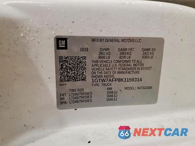 Zdjęcie 13 z 13 samochodu: 2019 GMC SAVANA G2500 VIN:1GTW7AFP8K1159314 - miniatura