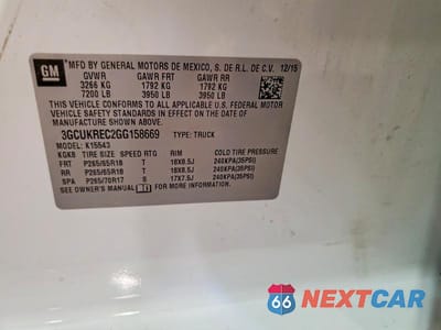 Zdjęcie 13 z 13 samochodu: 2016 CHEVROLET SILVERADO K1500 LT VIN:3GCUKREC2GG158669 - miniatura
