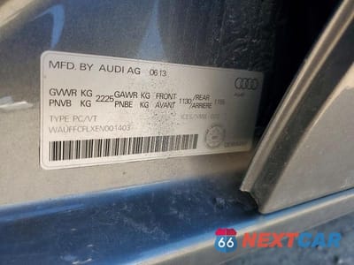Zdjęcie 12 z 12 samochodu: 2014 AUDI A4 PREMIUM PLUS VIN:WAUFFCFLXEN001403 - miniatura