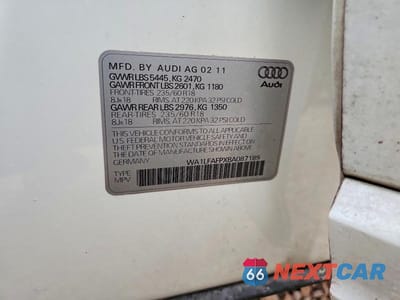 Zdjęcie 12 z 12 samochodu: 2011 AUDI Q5 PREMIUM PLUS VIN:WA1LFAFPXBA087189 - miniatura