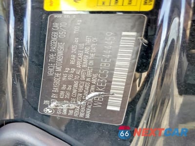 Zdjęcie 13 z 13 samochodu: 2011 BMW 328 I VIN:WBAKE3C51BE444459 - miniatura